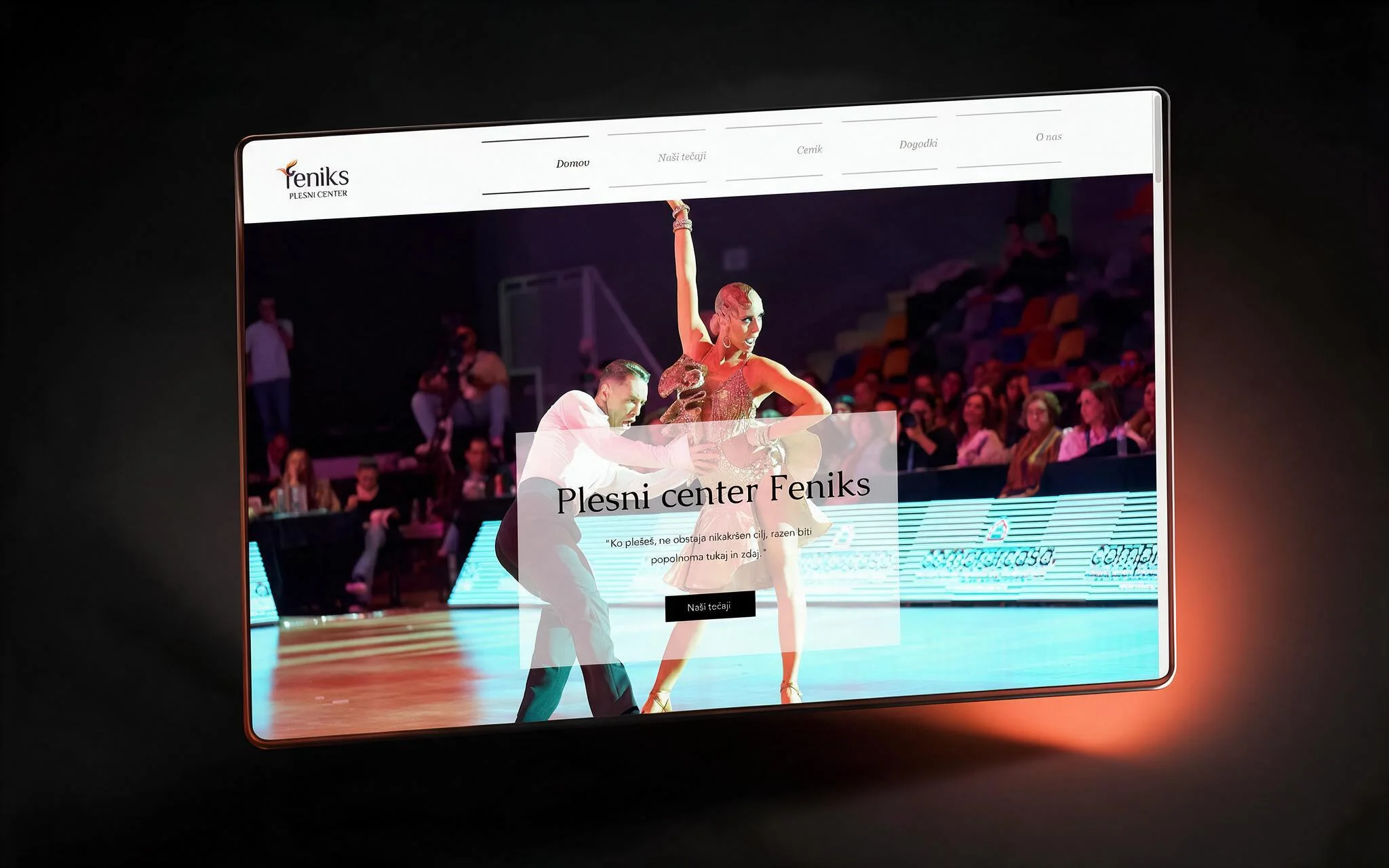 Plesni center Feniks, Website development