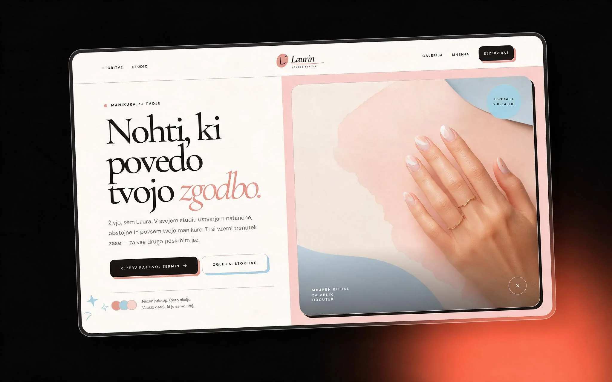 Laurin Studio Lepote, Website development
