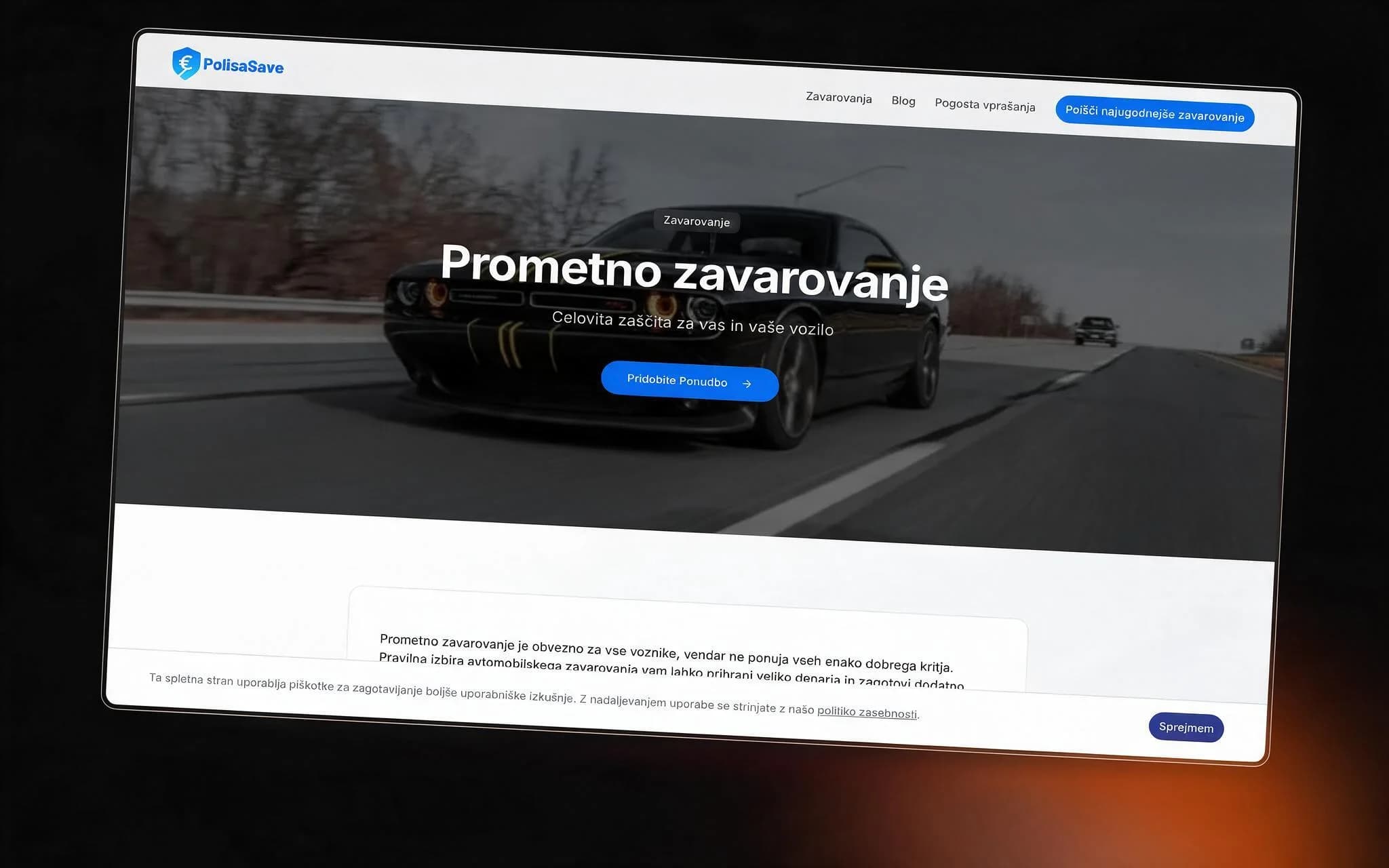PolisaSave motor insurance product page