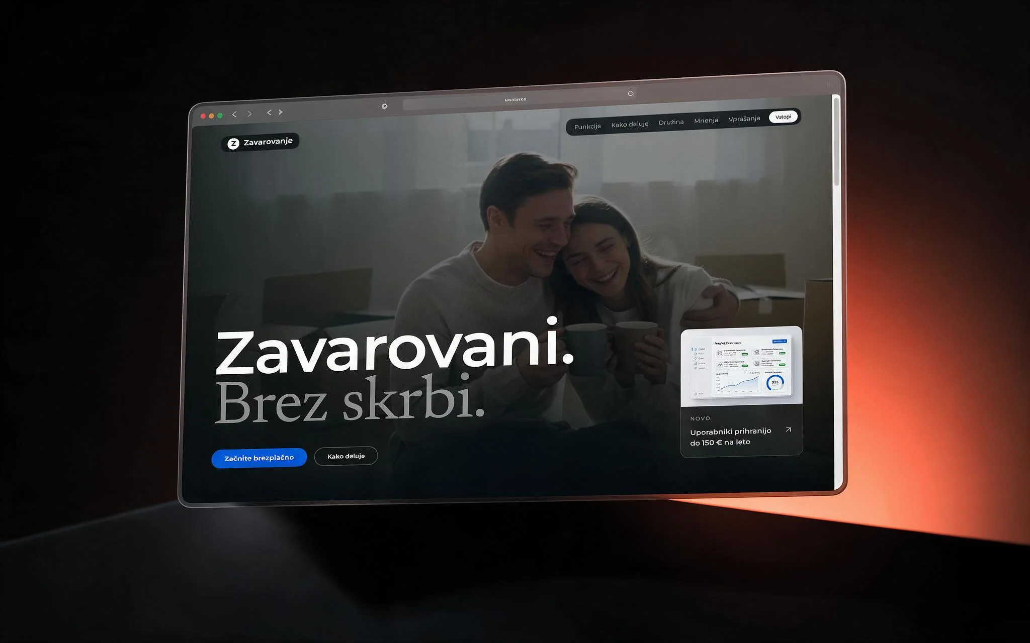 Zavarovanje, Web app development