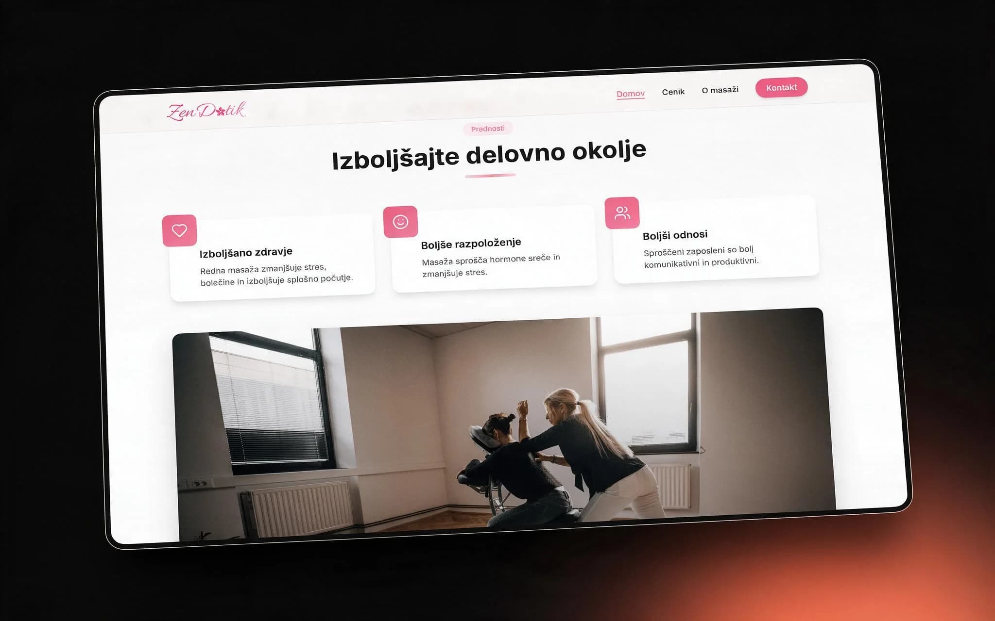 Zendotik benefits section — health, mood and workplace relationships